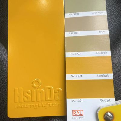 RAL 1003 پوشش پودری زرد سیگنال با مقاومت UV برای اسپری الکترواستاتیک بر روی سطوح فلزی